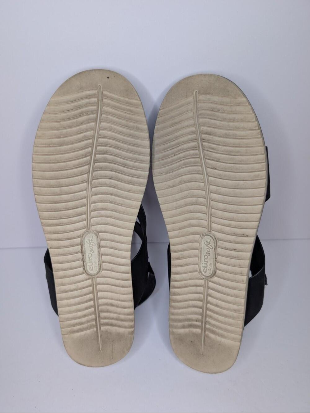 Sofft Euro Soft Black Strap Sandals SZ 9.5M Womens - Picture 8 of 8